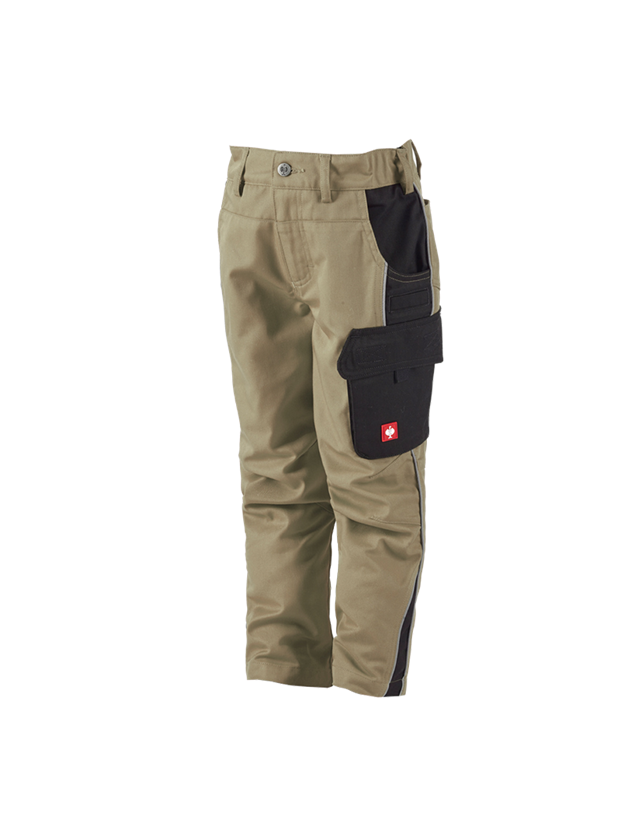 Broeken: Kinderbroek e.s.active + kaki/zwart