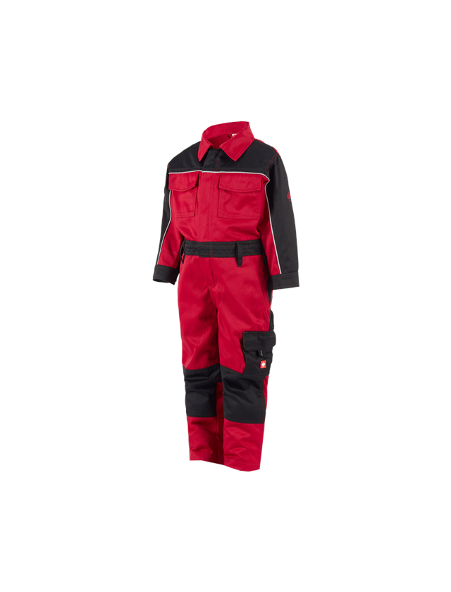 Broeken: Kinderoverall e.s.image + rood/zwart 2