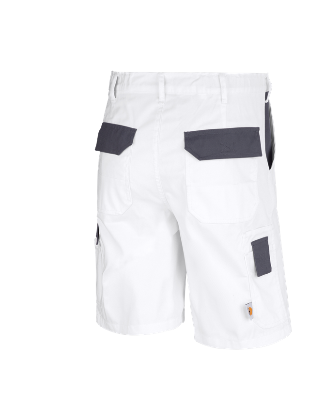 Werkbroeken: STONEKIT Short Odense + wit/grijs 1