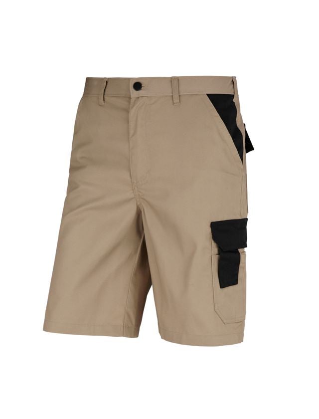 Werkbroeken: STONEKIT Short Odense + kaki/zwart