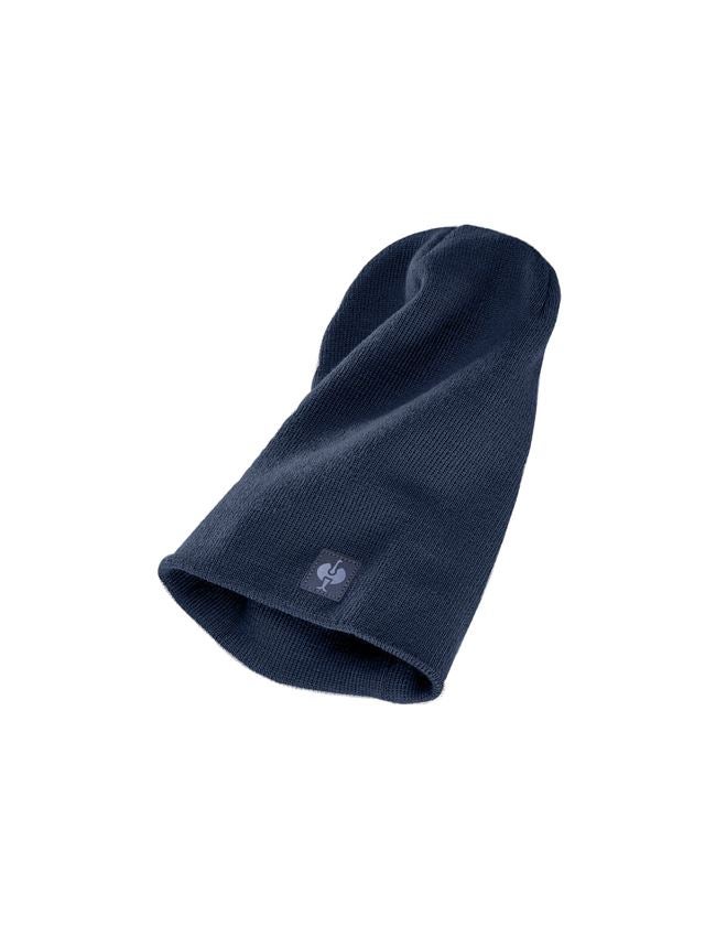 Accessoires: Gebreide muts e.s.motion ten, kinderen + leisteenblauw