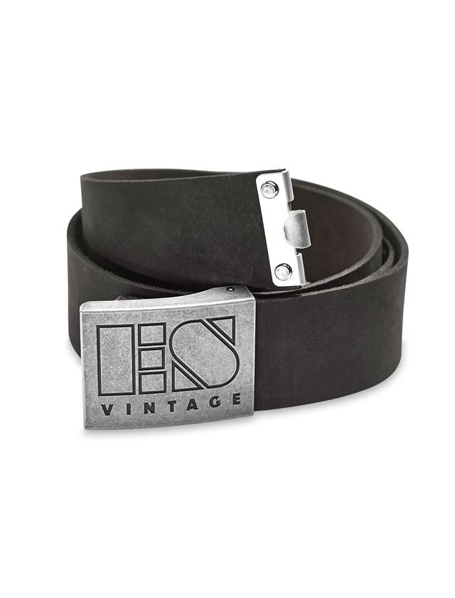 Accessoires: Leren koppelriem e.s.vintage + zwart