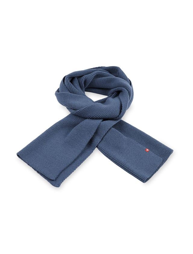 Accessoires: e.s. Gebreide sjaal + nordic blauw