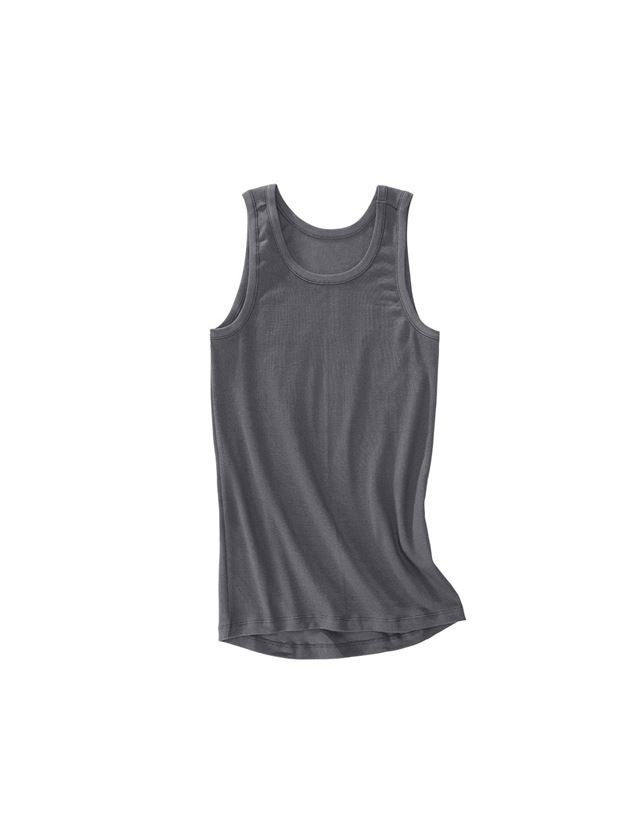 Onderwerpen: e.s. Cotton rib tank-shirt + titaan