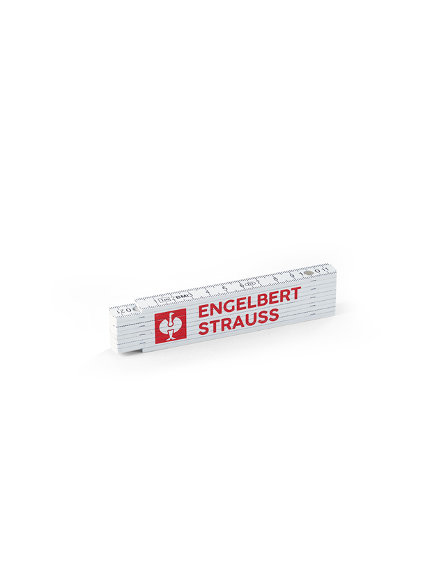 Meetinstrumenten: e.s. Kunststofduimstok, 1 m