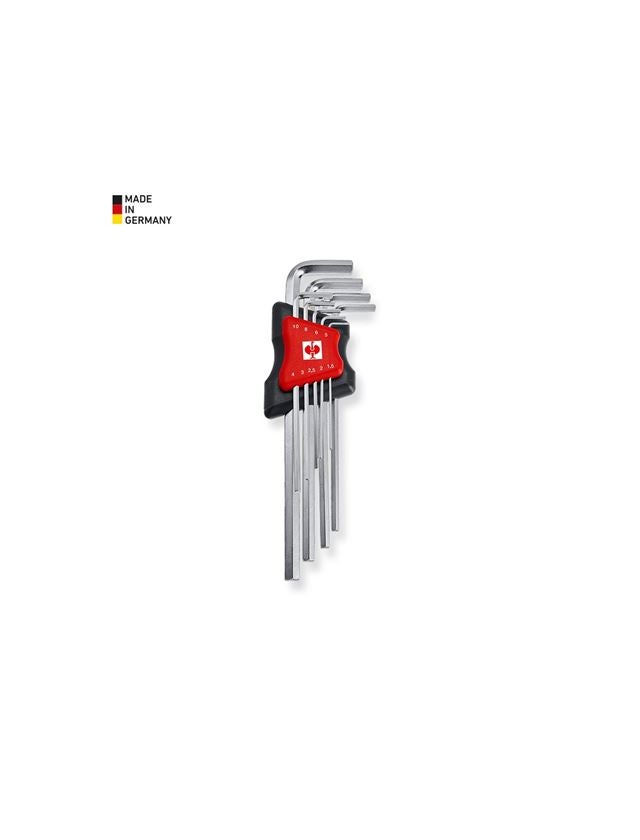 Schroevendraaiers: e.s. 2‐K haaksleutelset, lang