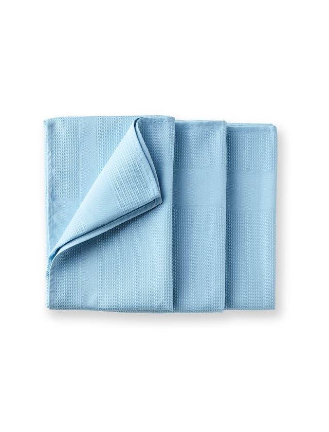 Doeken: Theedoek Microvezel, per 3 stuks verpakt + blauw