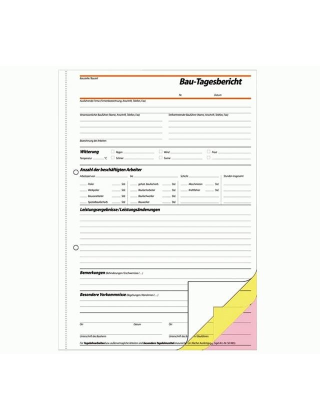 Papierproducten: Sigel Formulierenblokken Bouwjournaal