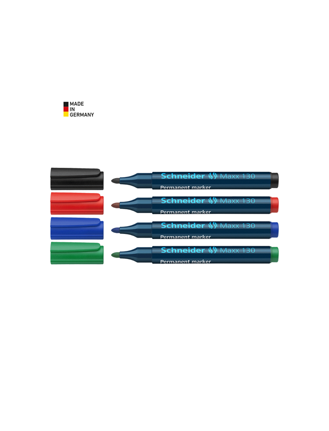 Schrijven | Corrigeren: Schneider Permanentmarker 130, etui met 4