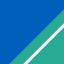 Farbicon, korenblauw/lagune/wit