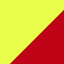Farbicon, signaalgeel/vuurrood