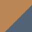 Farbicon, amandelbruin/oxideblauw