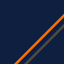 Farbicon, donkerblauw/antraciet/oranje