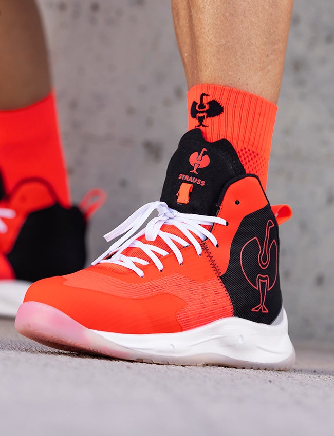 S1PS Veiligheidsschoenen e.s. Marseille mid - kleur: signaalrood / zwart