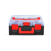 STRAUSSbox 125 small, transparant / zwart