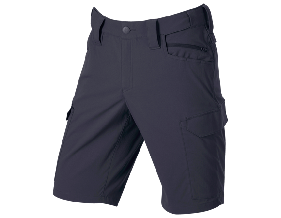 Short e.s.t:aktik light ripstop, nero blauw