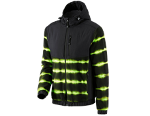 Hybride capuchonfleecejack tie-dye e.s.motion ten