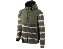 Hybride capuchonfleecejack tie-dye e.s.motion ten