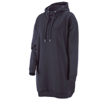 e.s. Bluza z kapturem oversize poly cotton, damska