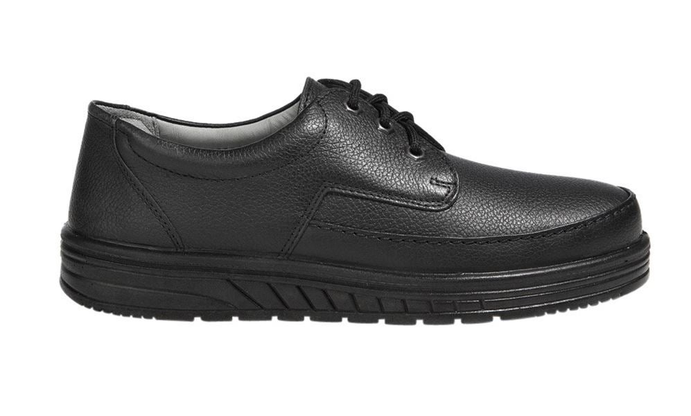 Widok główny, Buty robocze, ABEBA O2 Męskie buty sznurowane Kai, czarny