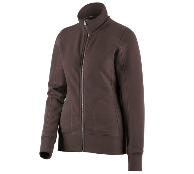 Widok główny, Tematy, e.s. Bluza rozpinana poly cotton, damska, kasztanowy
