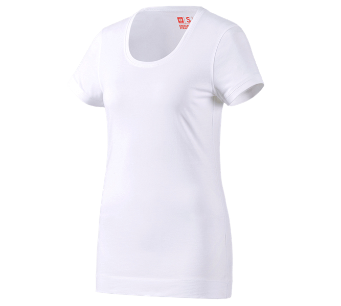 Widok główny, Medyczny, e.s. Koszulka długa cotton, damska, biały
