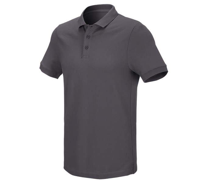 Widok główny, Gastronomia, e.s. Koszulka polo z piki cotton stretch, antracytowy