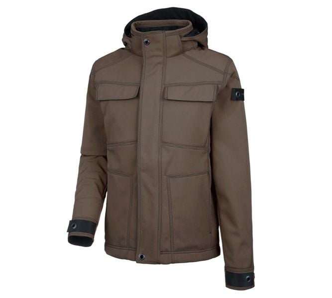 Widok główny, e.s.roughtough, Kurtka zimowa softshell e.s.roughtough, kora