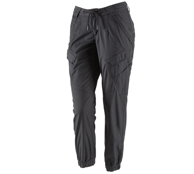Widok główny, Spodnie robocze, Spodnie typu cargo e.s. ventura vintage, damskie, czarny