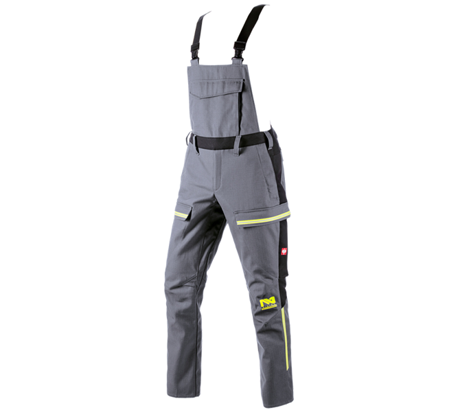 Widok główny, e.s.vision, Ogrodniczki e.s.vision multinorm, szary/czarny