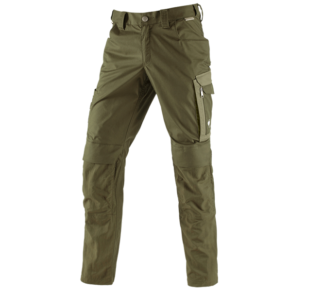 Widok główny, Spodnie robocze, Spodnie do pasa e.s.concrete light, błotnista zieleń/zieleń ostnicy