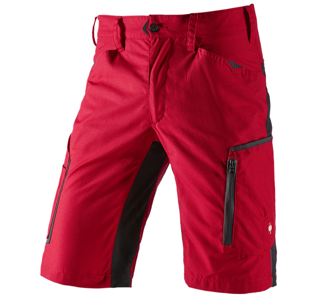 Widok główny, e.s.vision, Szorty e.s.vision, męskie, czerwony/czarny