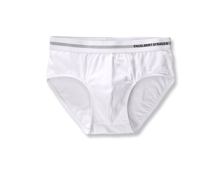 Widok główny, Bielizna | Odzież termoaktywna, e.s. cotton stretch Slipy, biały