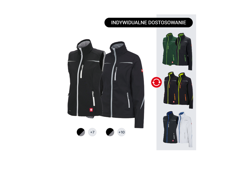 ZESTAW DAMSKI:Kurtka softshell+Ka. e.s.motion 2020