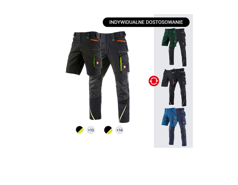 ZESTAW MĘSKI:spodnie do pa.+szorty e.s.motion 2020
