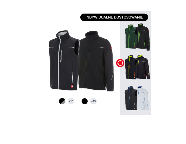 ZESTAW MĘSKI:Kurtka soft.+Kamizel. e.s.motion 2020