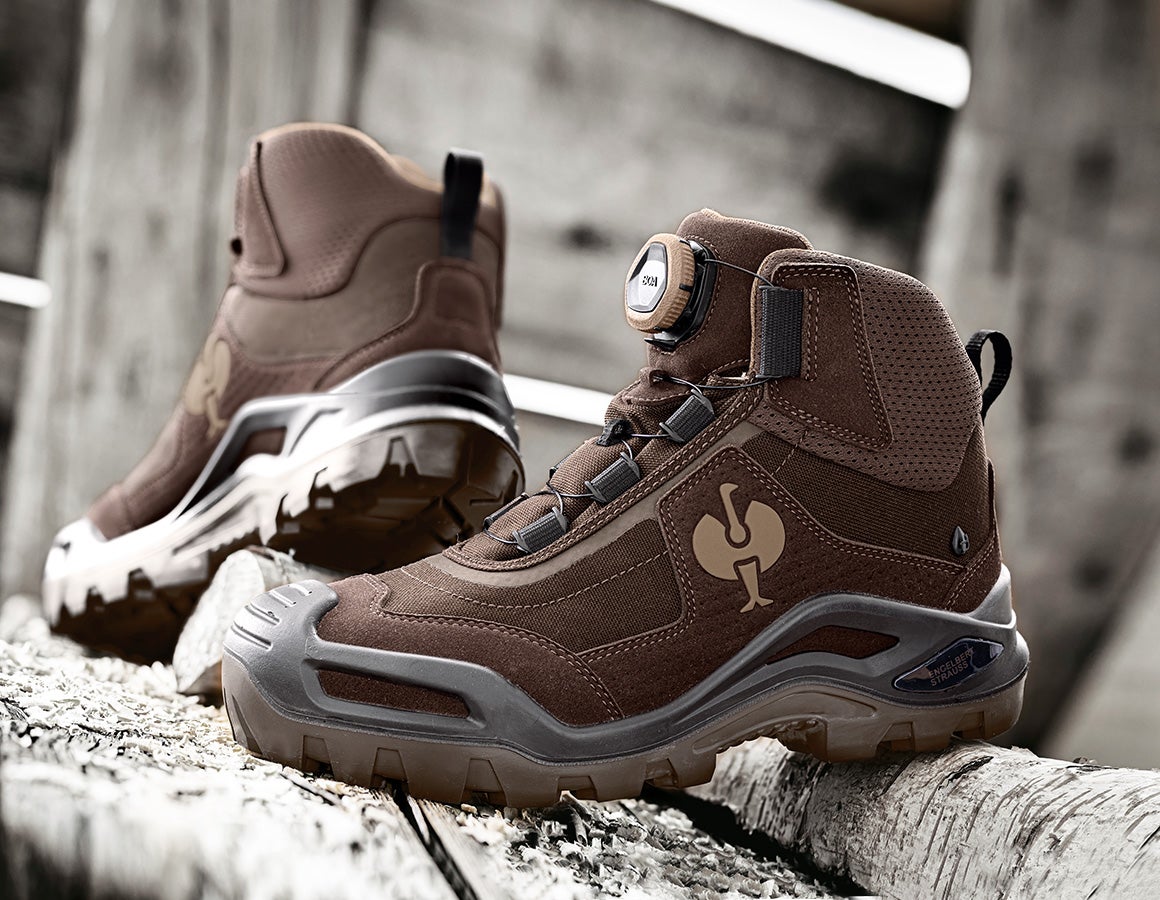 S3 Buty ochronne e.s. Kastra II mid kasztanowy/orzech