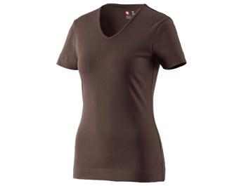 e.s. Koszulka cotton dekolt w serek, damska