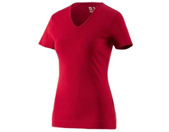 e.s. Koszulka cotton dekolt w serek, damska