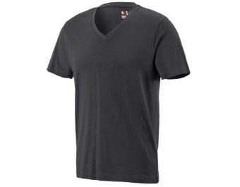 e.s. Koszulka cotton slub dekolt w serek