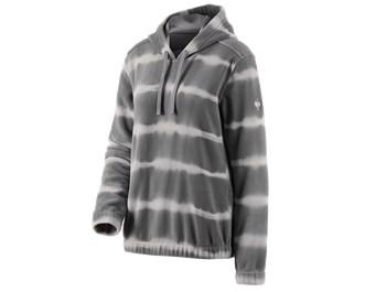 Bluza polar z kapt. tie-dye e.s.motion ten, damska