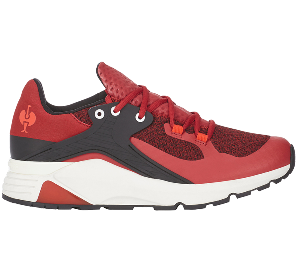 O1: e.s. O1 Buty robocze Pietas + czerwony pustynny/czerwonopomarańczowy