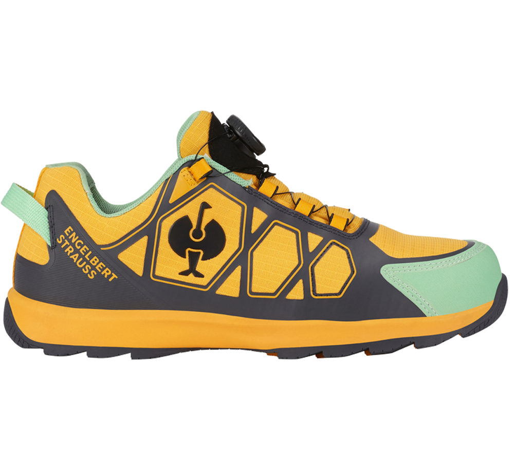 ShopTheLook: S1 Półbuty bezpieczne e.s Baham II low + antracytowy/pomarańczowy arizona