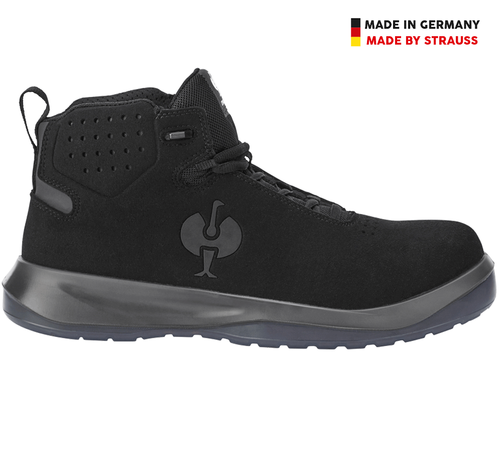 S1P: S1P Buty bezpieczne e.s. Banco mid + czarny/antracytowy