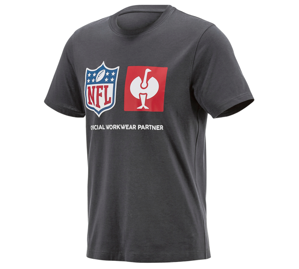 NFL X STRAUSS: NFL T-Shirt cotton + karbonowym szary