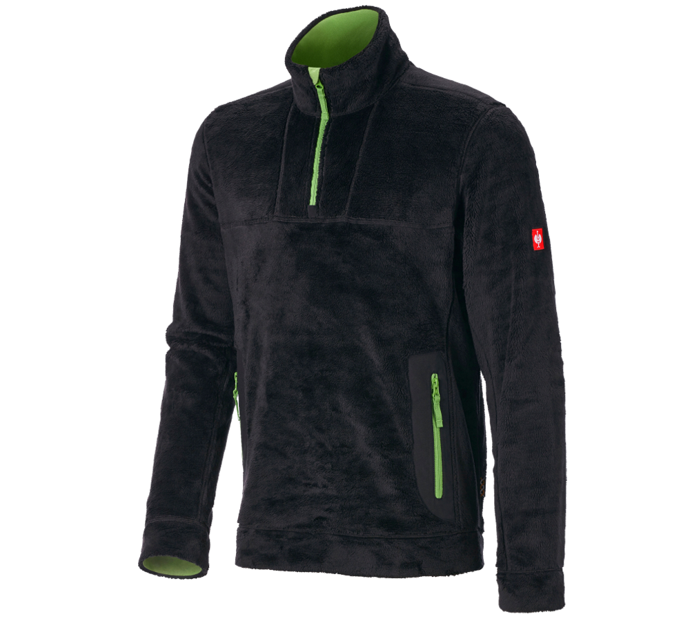 Koszulki | Pulower | Koszule: Bluza Troyer highloft e.s.motion 2020 + czarny/zielony morski