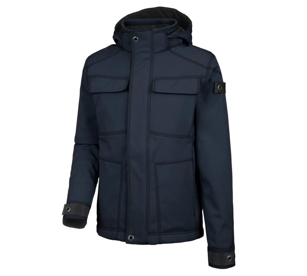 Kurtki robocze: Kurtka zimowa softshell e.s.roughtough + niebieski ciemny