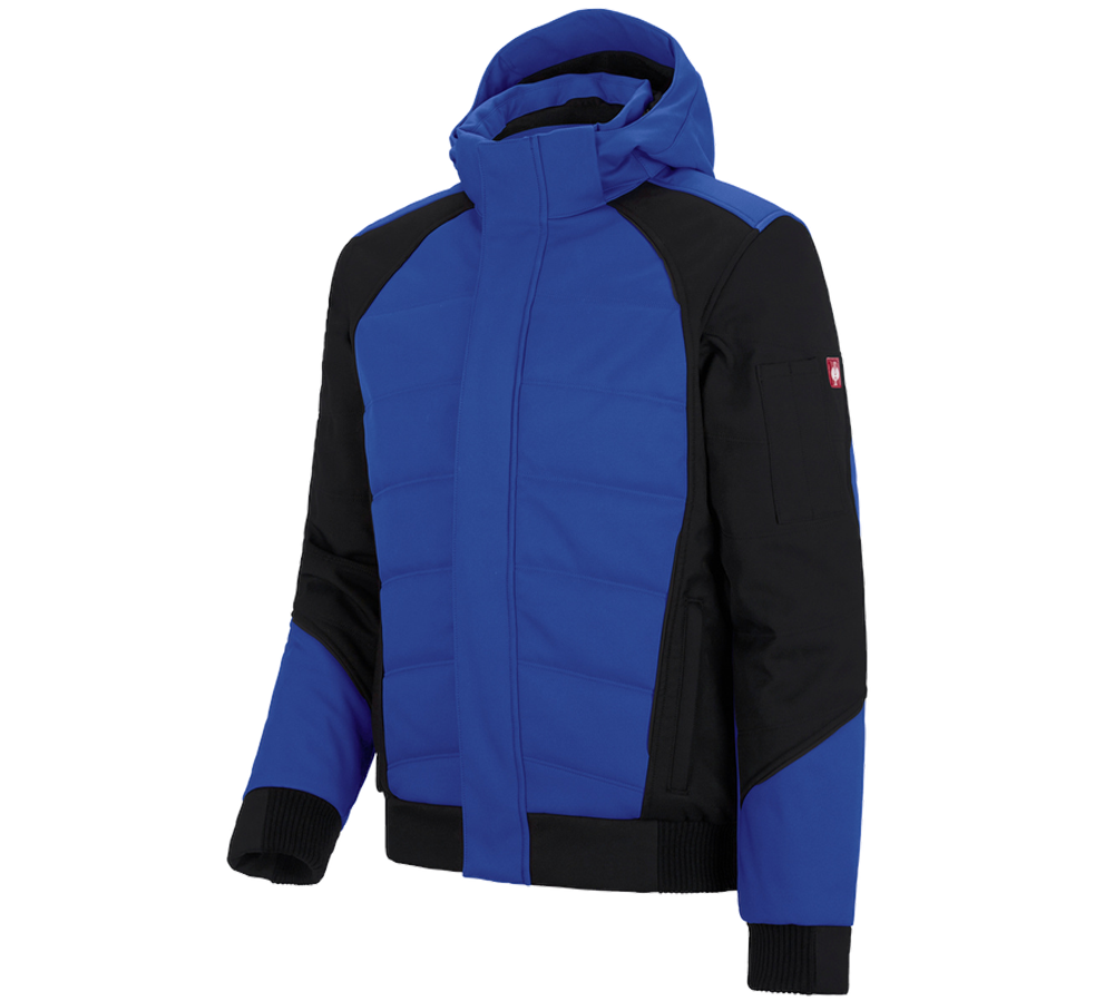 Kurtki robocze: Zimowa kurtka softshell e.s.vision + chabrowy/czarny