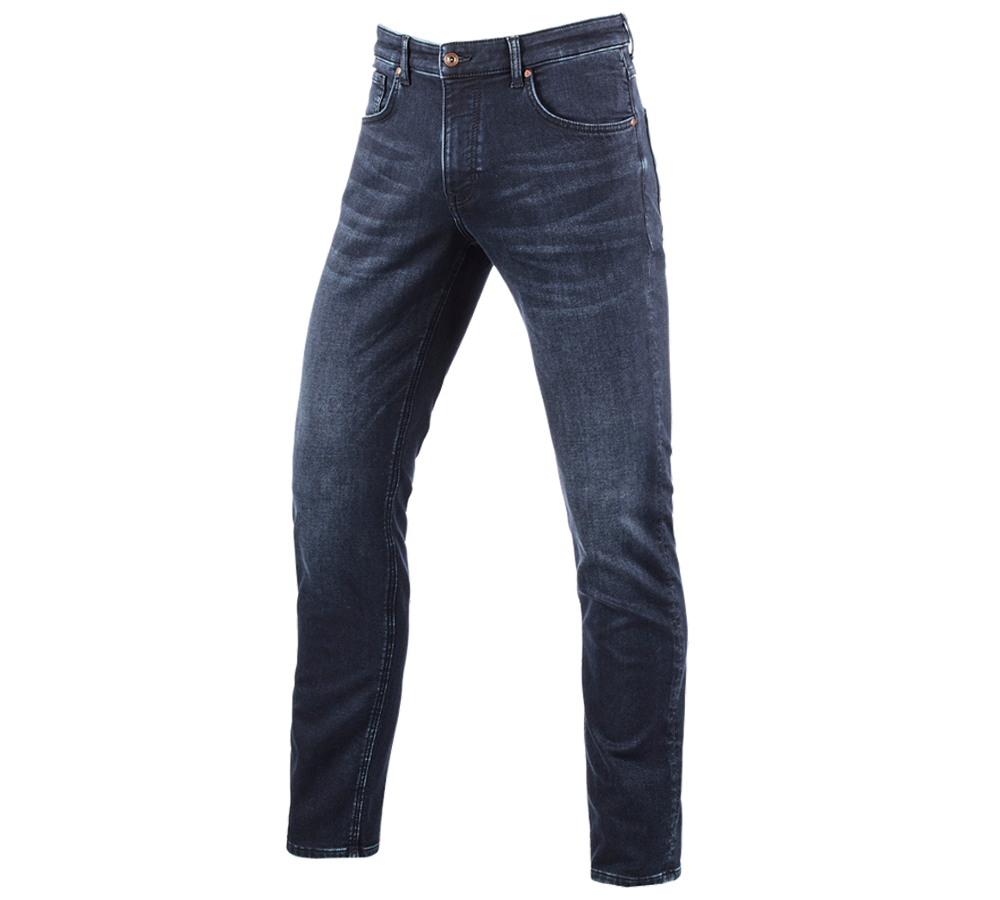 Spodnie robocze: e.s. Jeansy 5-kieszeniowe Jog-Denim + darkwashed