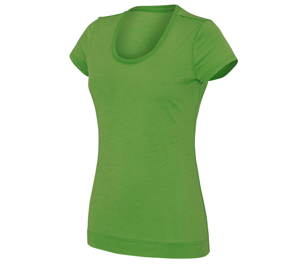 Koszulki | Pulower | Bluzki: e.s. Koszulka Merino light, damska + zielony morski